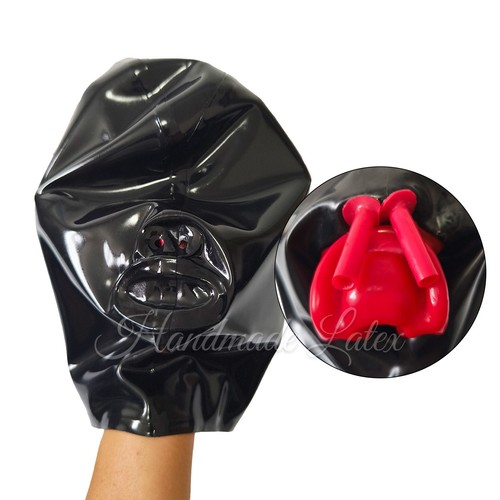 Latex gummi maske - gummi,